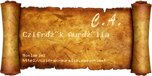 Czifrák Aurélia névjegykártya